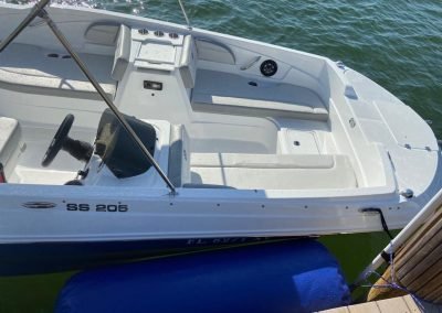 blue inflatable dock bumpers