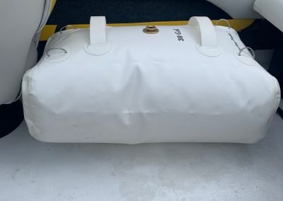 marine fuel bladder on sport boat