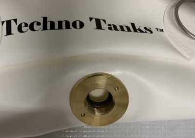 marine fuel bladder side discharge