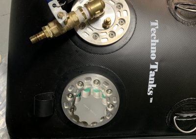 black custom made fuel bladder