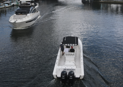 Marine Fuel bladder on twin engine river cruise