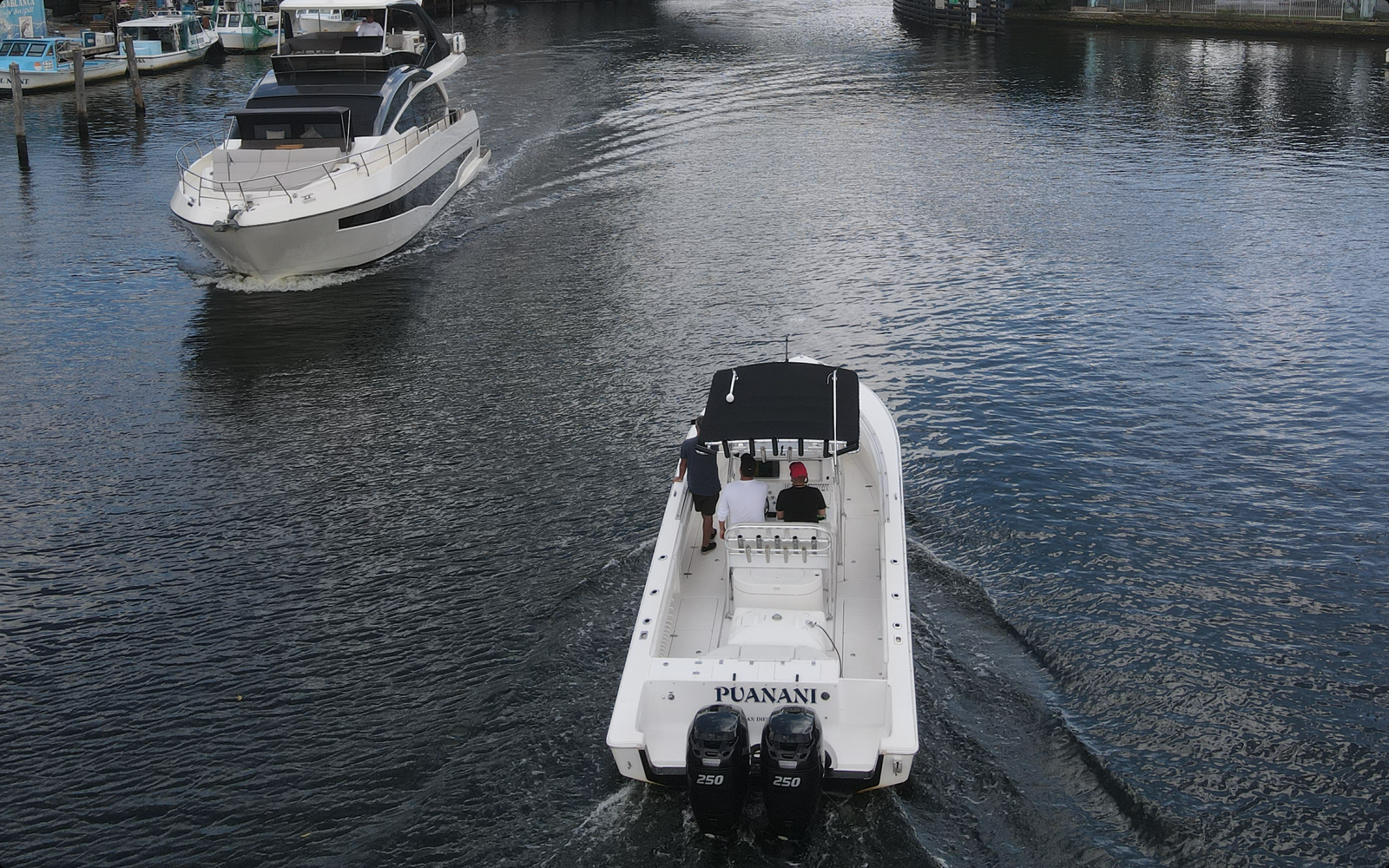 Marine Fuel bladder on twin engine river cruise